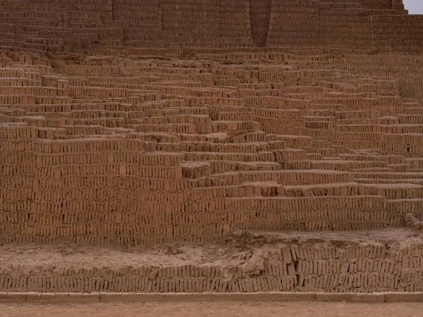 Піраміда Інків Місті Ліма Стародавні Гробниці Знайдені Уака Пучлана Гробниця — стокове фото