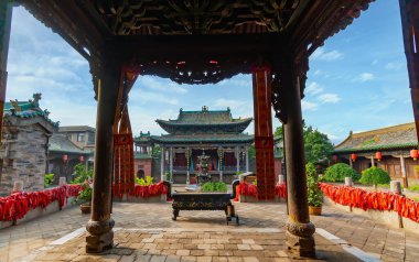 The God of wealth Temple (Cheng Huang Tapınağı), Pingyao Ancient City, Shanxi Eyaleti, Çin