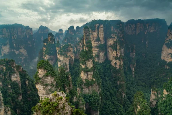 Yukarıdan Hava Manzarası Çin Deki Ilk Ulusal Orman Parkı Bir — Stok fotoğraf