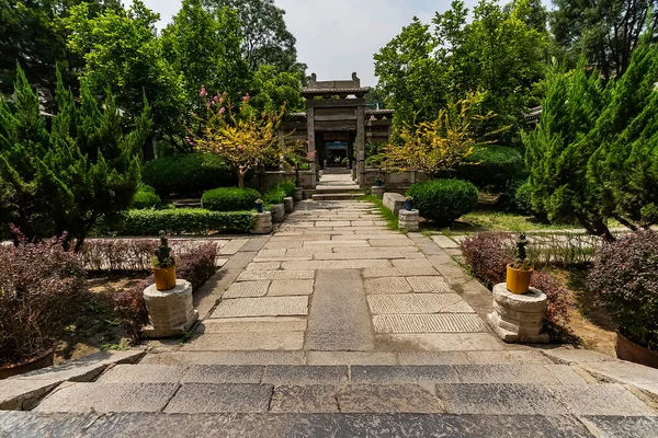 Corredor Entre Pátios Jardim Grande Mesquita Cidade Velha Província Shaanxi — Fotografia de Stock