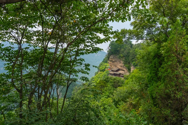 Backside Hanging Temple Cliff Nanyan Palace South Rock Palace First — Stock Photo, Image