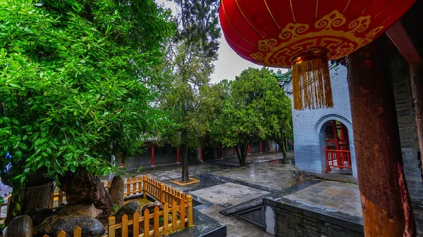 Pavilhões Interiores Pátios Mosteiro Shaolin Montanha Songshan Província Henan China Imagens Royalty-Free
