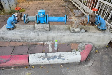 Water steel pipe drinking water piping. Flange Pipe Fitting.