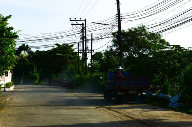 Rayong Tayland Mayıs 30 2019 sürücü siyah duman Güçlü exhau olun