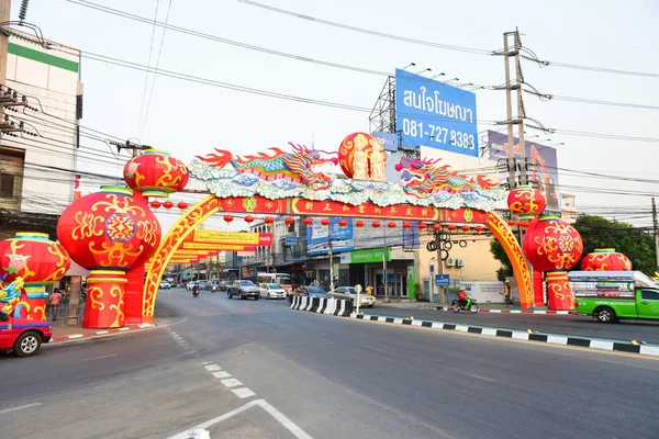 Nakhon città segaThailandia 30 Dicembre 2019 Turisti non identificati — Foto Stock