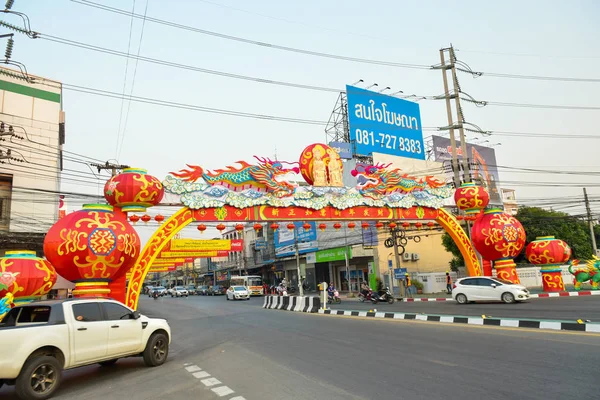 Nakhon città segaThailandia 30 Dicembre 2019 Turisti non identificati — Foto Stock