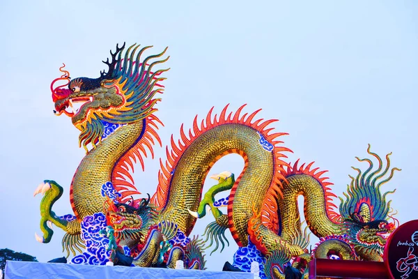 Dragon čínský nový rok, čínské novoroční aktivity — Stock fotografie