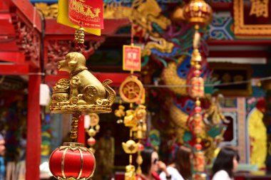 Suphanburi şehri ve 27 Mayıs 2018 Tanımlanamayan Dev Ejderha sta