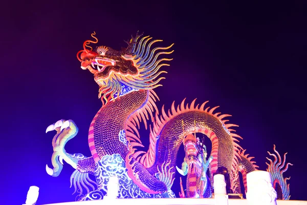 Nakhon Sawan Městothajsko Turisté Přijedou Navštívit Čínský Nový Rok Lucerna — Stock fotografie