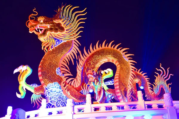 Nakhon Sawan Městothajsko Turisté Přijedou Navštívit Čínský Nový Rok Lucerna — Stock fotografie
