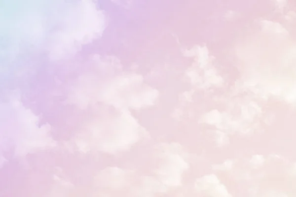 Lucht Bewolkt Met Pastel Kleurrijke Achtergrond — Stockfoto