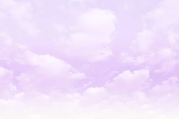 パステルカラーの背景を持つ空と雲 — ストック写真