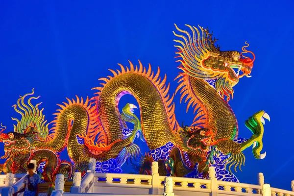 2019年12月30日 不明身份的游客来泰国参观中国新年灯节 — 图库照片