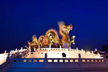 Nakhon sawan Tayland şehri 30 Aralık 2019 Kimliği belirsiz turistler Çin Yeni Yıl Fener Festivali 'ne geliyor..