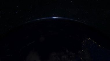 Sunrise yukarıda. Nasa tarafından döşenmiş bu video unsurları