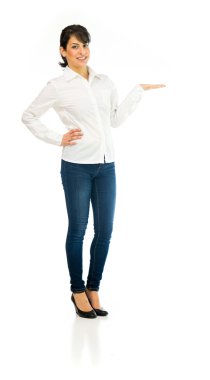 el ile sunulması güzel casual kadın