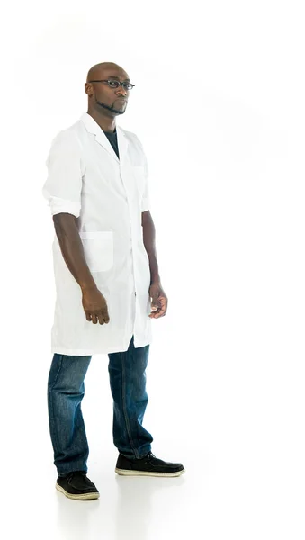 Upset laboratory scientist man — Stock Photo, Image