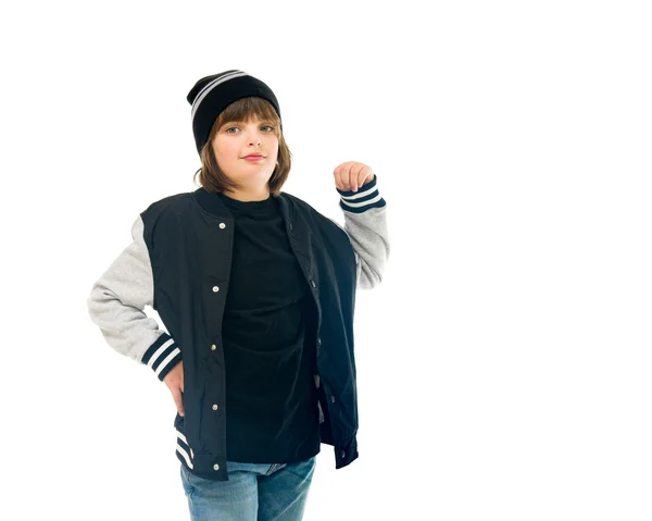 Proud confident casual teen boy — Stock Photo, Image