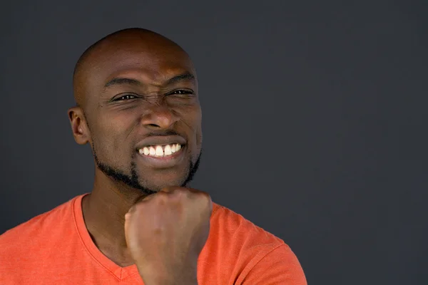 African american man showing fist — Stock Photo, Image