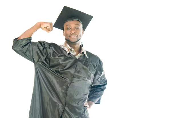 Africký Americký student zobrazeno síla — Stock fotografie
