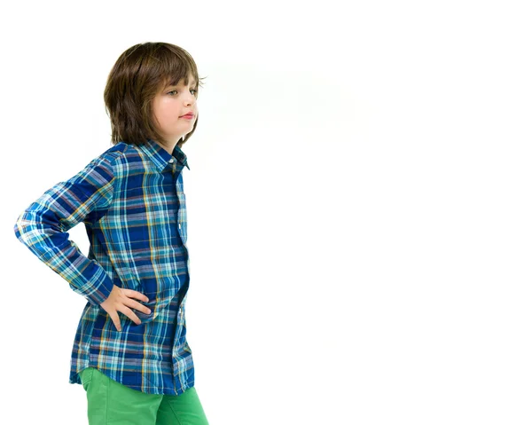 Smiling confident teenage boy — Stock Photo, Image