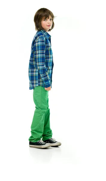 Confident casual teenage boy — Stock Photo, Image