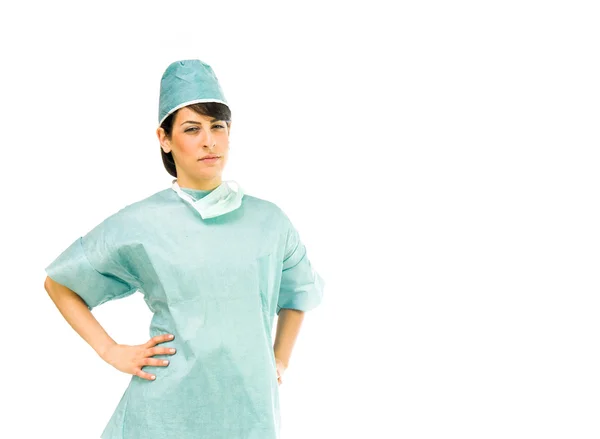 Sad offended doctor woman — Stock Photo, Image