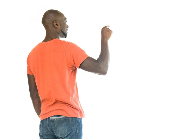 Hombre afroamericano señalando el dedo —  Fotos de Stock