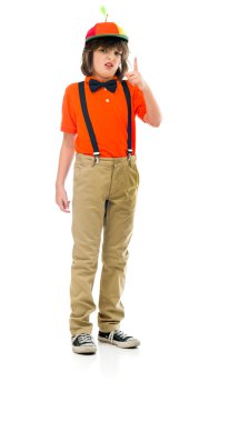 kızgın palyaço genç çocuk azar