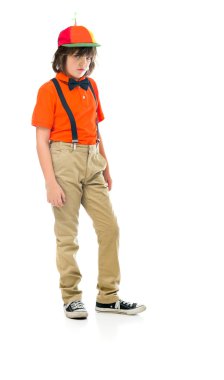 kızgın üzgün palyaço genç çocuk