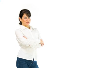 Kendine güvenen genç kadın