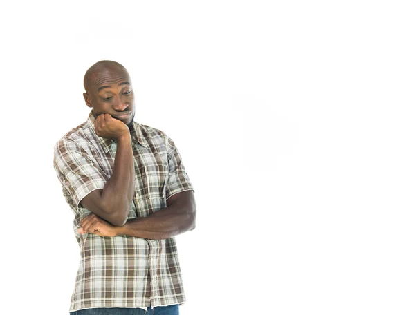 슬픈 아프리카계 미국인 남자 — 스톡 사진