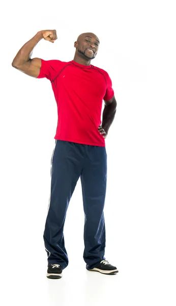 Atleta en forma hombre mostrando fuerza — Foto de Stock