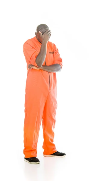 Homem prisioneiro envergonhado — Fotografia de Stock