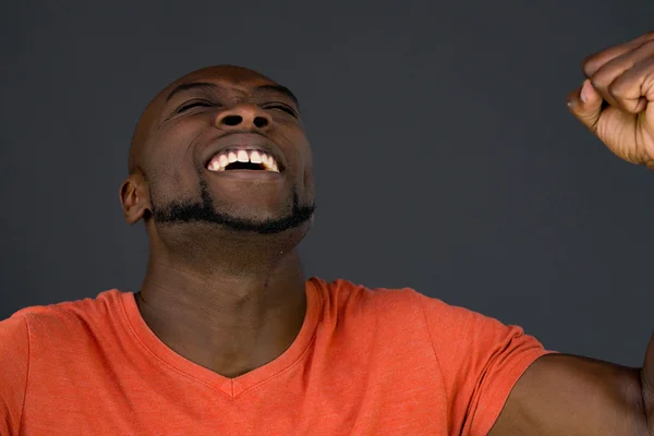 Cheerful happy african american man — Stock Photo, Image