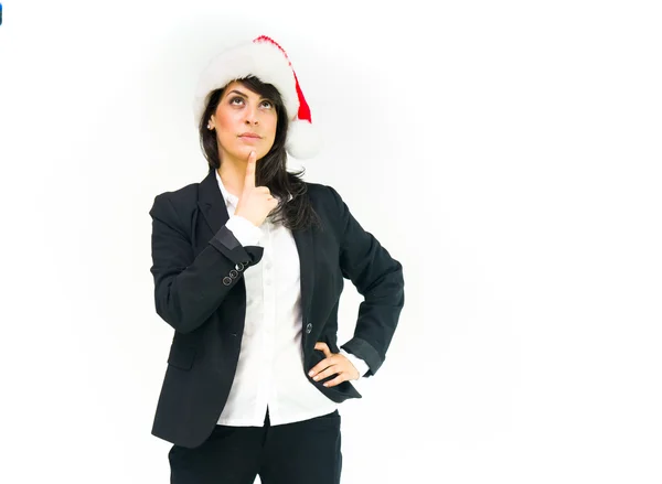 Pensativo Santa mujer pensando — Foto de Stock