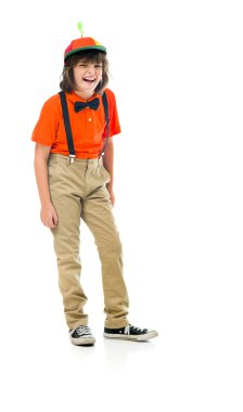 gülerek palyaço genç çocuk