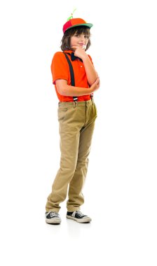 Palyaço genci fikri düşünürken