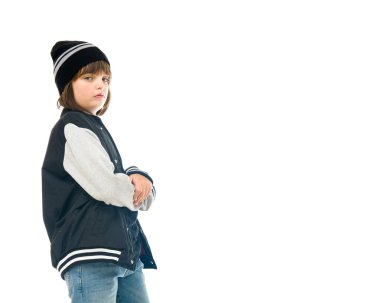 üzgün rahat genç çocuk