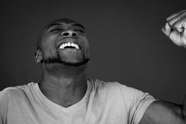 Alegre feliz africano americano hombre — Foto de Stock