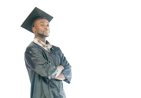 Vertrouwen Afrikaanse Amerikaanse student — Stockfoto