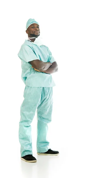 Seguro africano americano médico hombre — Foto de Stock