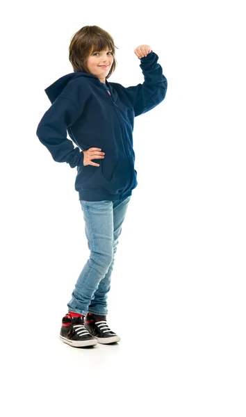 強いカジュアルな 10 代の少年 — ストック写真
