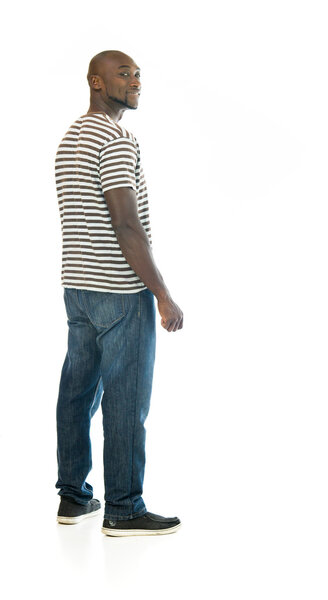 smiling confident casual man 