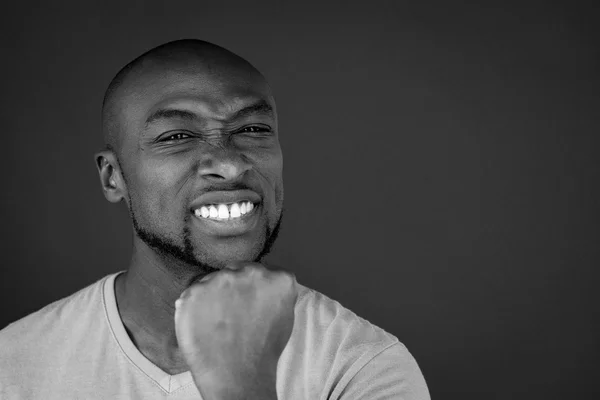 African american man showing fist — Stock Photo, Image