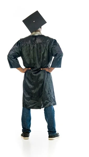 Male graduating student back view — Stock Photo, Image