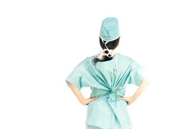 Doctor woman back view — Stock Photo, Image