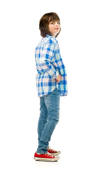 Confident casual teenage boy — Stock Photo, Image