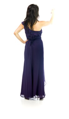 Abiye işaret parmağı kadında