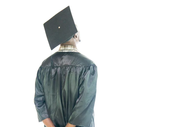 African american student back view — Stock Photo, Image